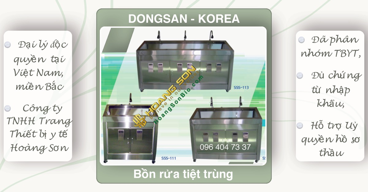 Authorization in North of Vietnam - DONGSAN - KOREA - Sanitizer Sink