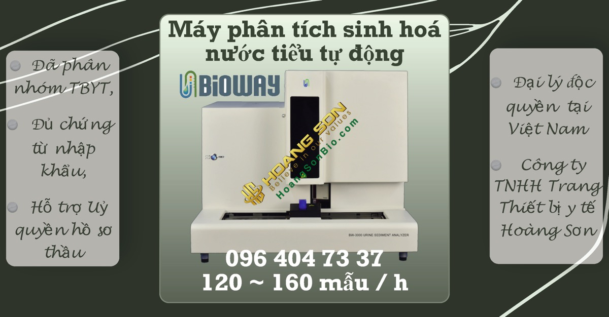 Authorization Distributor Vietnam - Bioway - China - Automatic Urine Biochemistry Analyzer